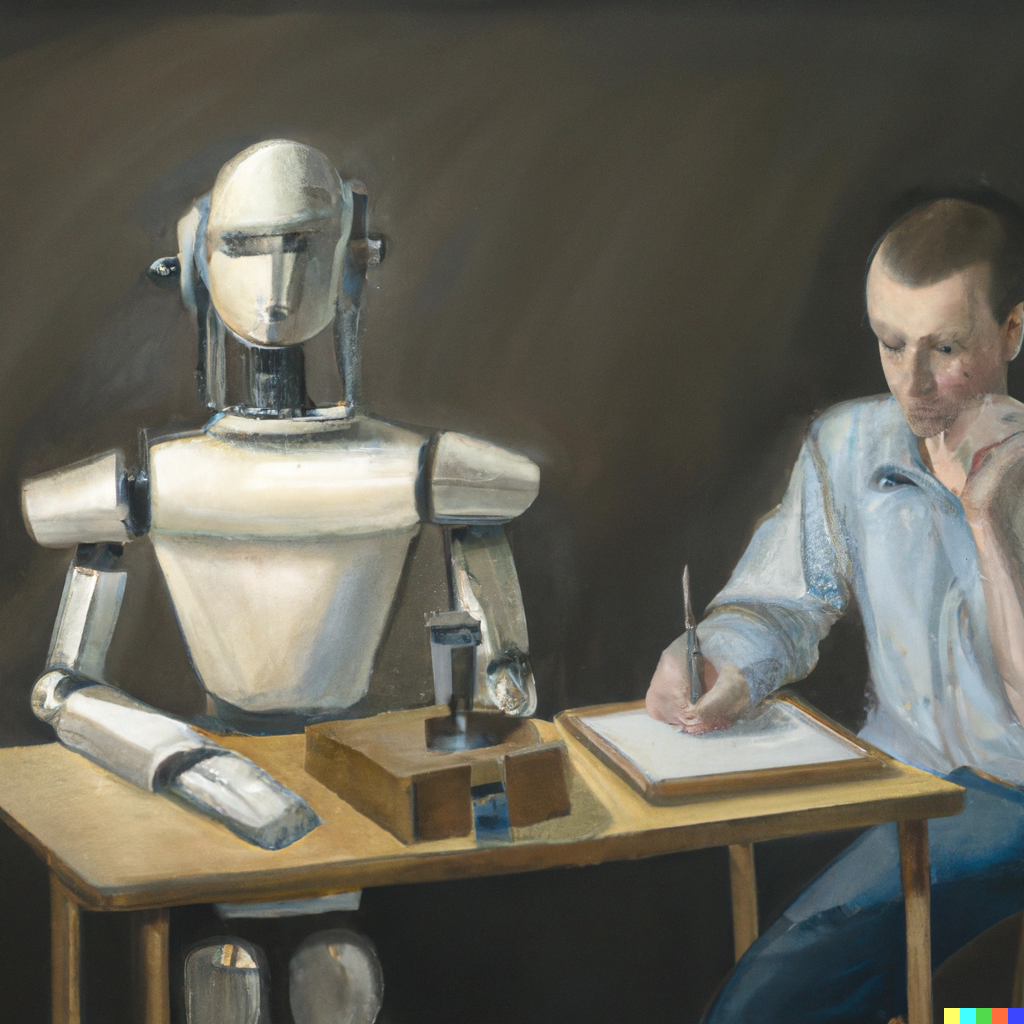 ihminen ja tekoäly työskentelevät rinnakkain